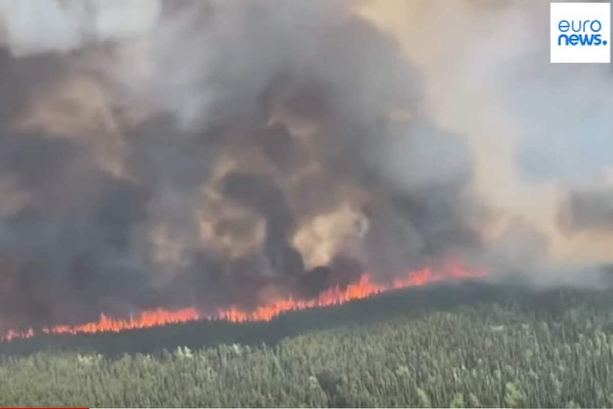 Incendies géants au Canada (Capture euronews)